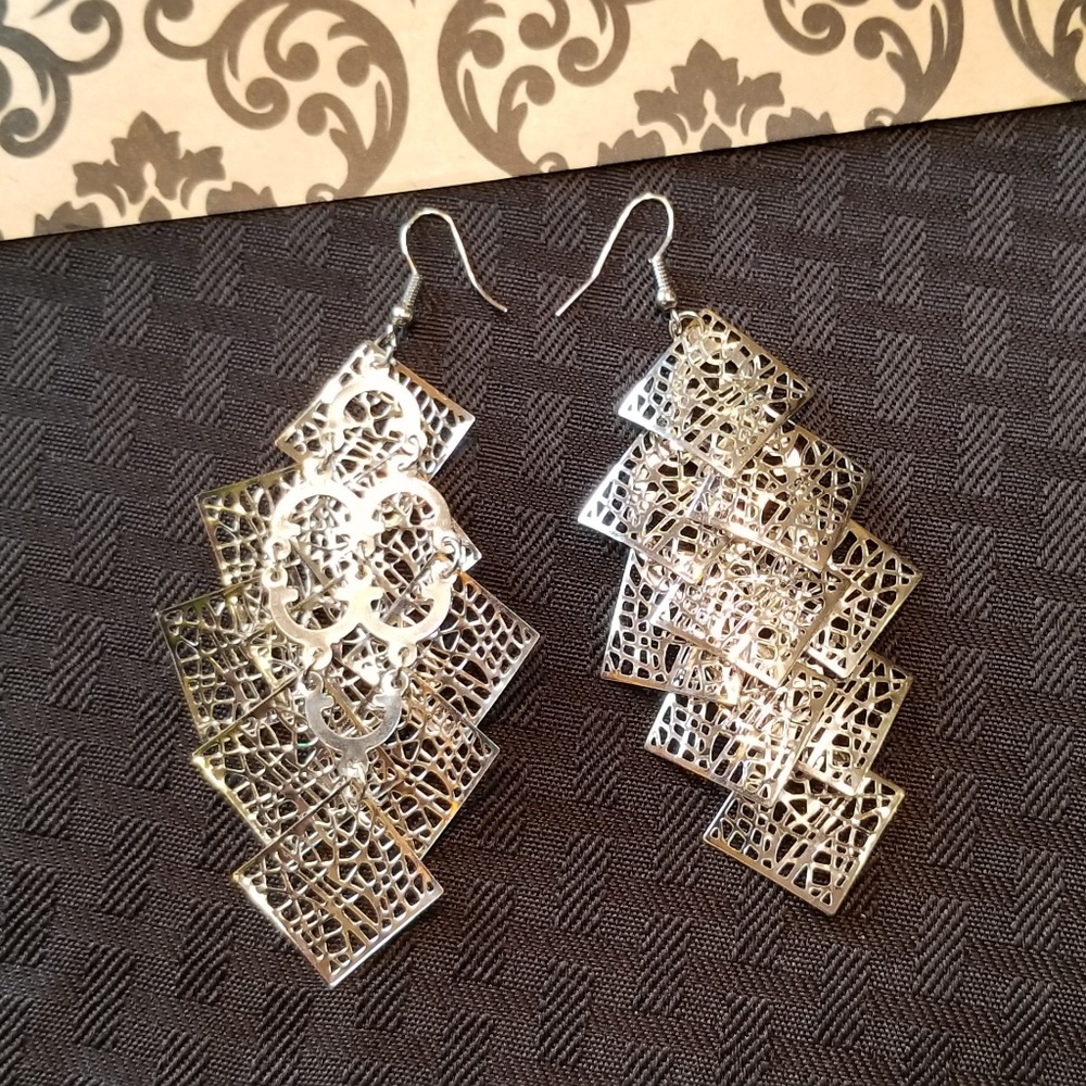Silver Chandelier Earrings